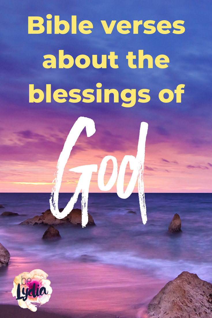 Bible verses about the blessings of God from beLydia