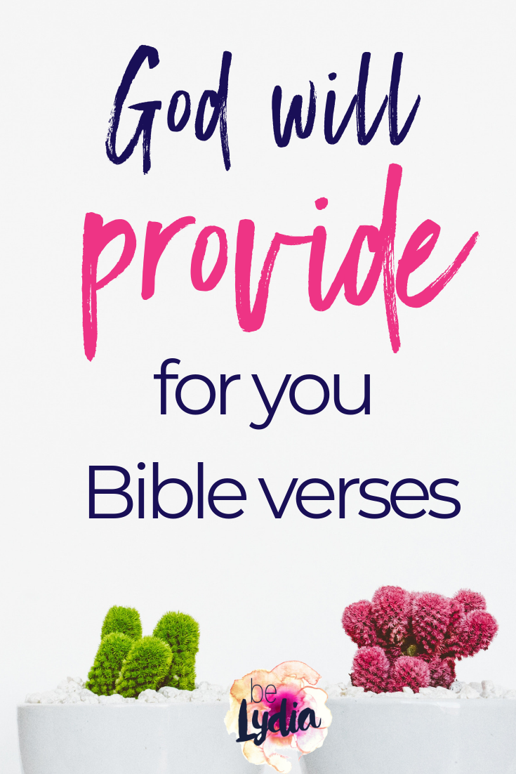 God will provide Bible verses - from the ministry of beLydia